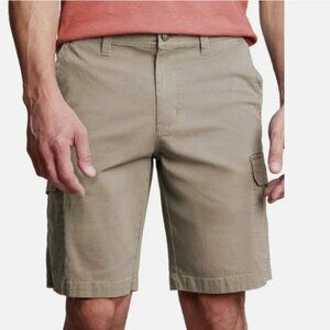 Copper & Oak Men’s Cargo Shorts Flex Waist Stretch Cotton Casual Tan Size 36